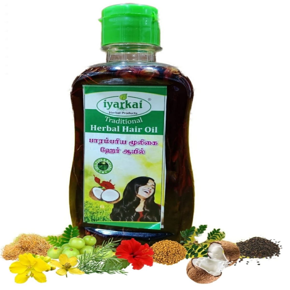 IYARKAI Traditional Herbal Hair Oil 200ML Health N Benefits